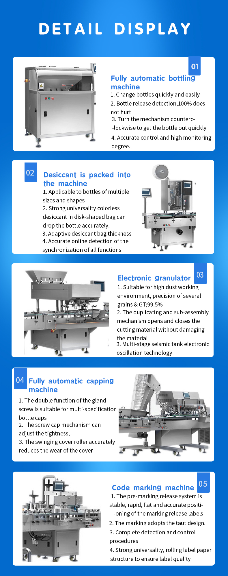Counting particle packaging machine