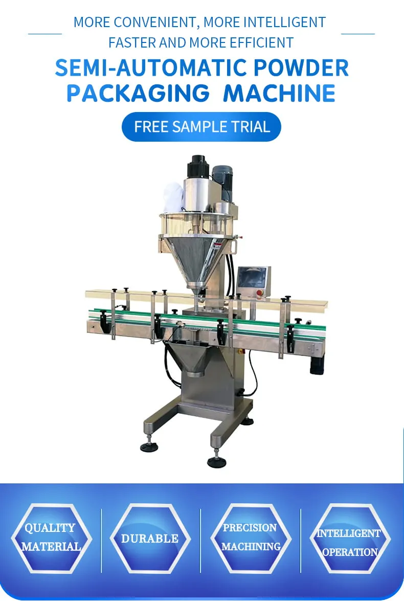 Semi-automatic 5-25kg powder packaging machine