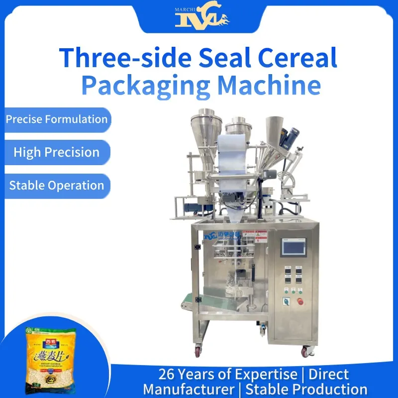 Three-Side Seal Cereal Packaging Machine