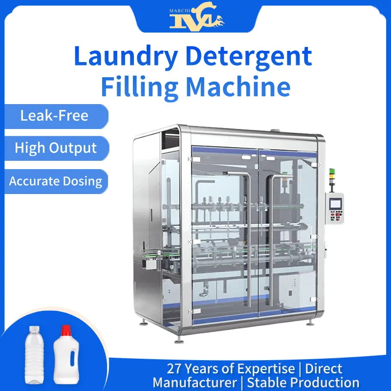 Laundry detergent filling machine