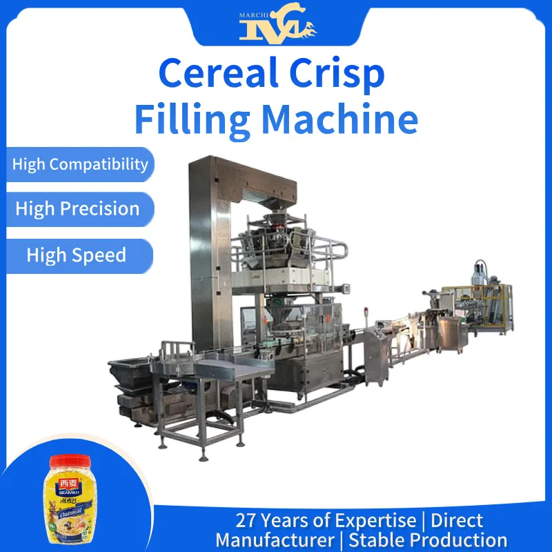 Cereal crisp filling machine