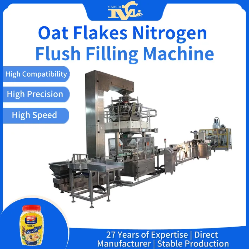 Oat flakes nitrogen-flush filling machine