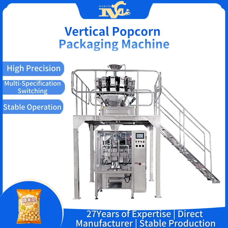 Vertical popcorn packaging machine